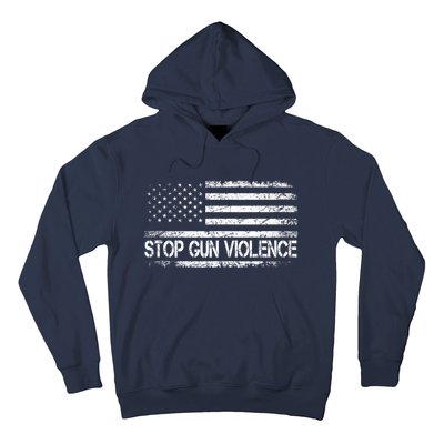 Stop Gun Violence End Gun Violence America Flag Hoodie