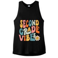Second Grade Vibes 2nd Grade Team Retro 1st Day Of School Ladies PosiCharge Tri-Blend Wicking Tank