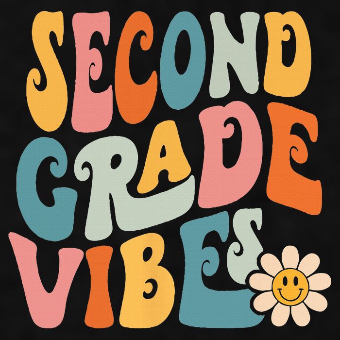 Second Grade Vibes 2nd Grade Team Retro 1st Day Of School Ladies PosiCharge Tri-Blend Wicking Tank