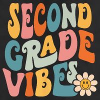 Second Grade Vibes 2nd Grade Team Retro 1st Day Of School 7 Panel Mesh Trucker Snapback Hat