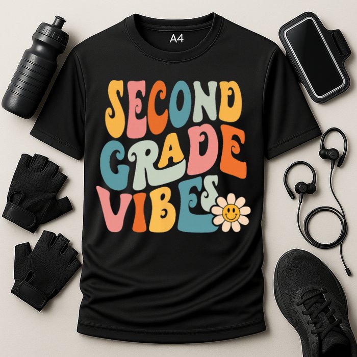 Second Grade Vibes 2nd Grade Team Retro 1st Day Of School Performance Shirt