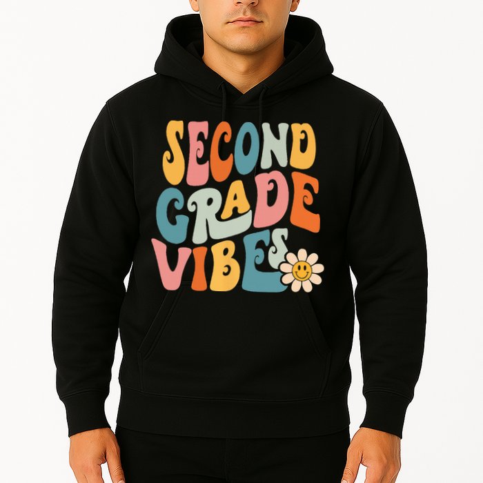 Second Grade Vibes 2nd Grade Team Retro 1st Day Of School Hoodie