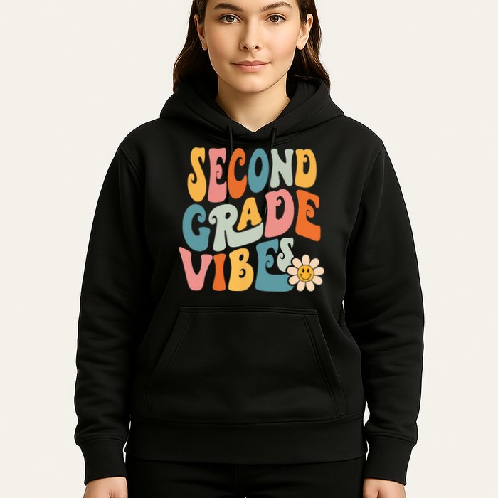 Second Grade Vibes 2nd Grade Team Retro 1st Day Of School Hoodie