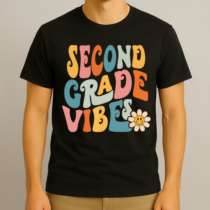 Second Grade Vibes 2nd Grade Team Retro 1st Day Of School T-Shirt