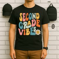 Second Grade Vibes 2nd Grade Team Retro 1st Day Of School T-Shirt