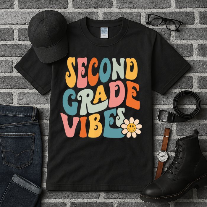 Second Grade Vibes 2nd Grade Team Retro 1st Day Of School Tall T-Shirt