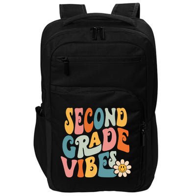Second Grade Vibes 2nd Grade Team Retro 1st Day Of School Impact Tech Backpack