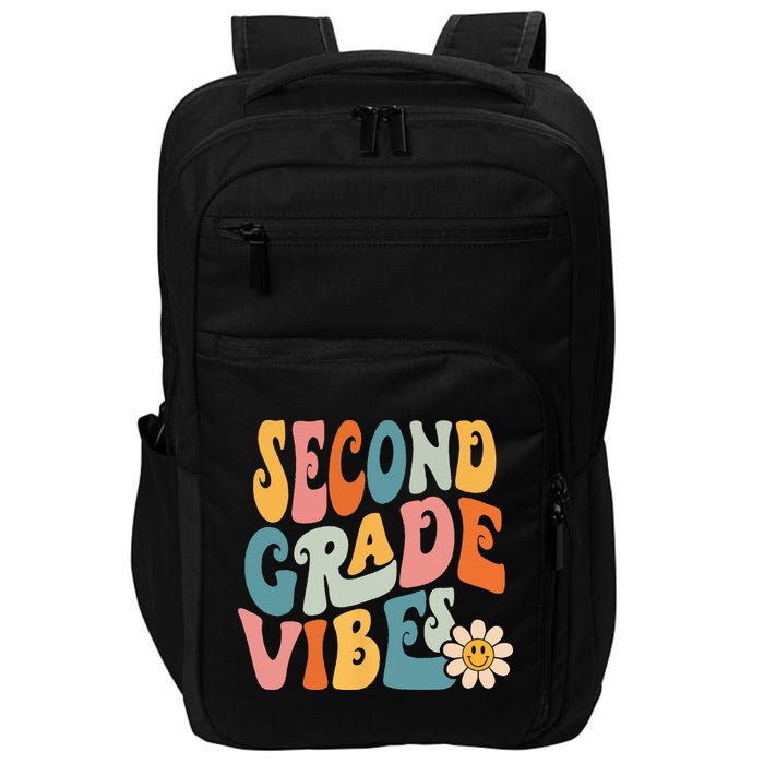 Second Grade Vibes 2nd Grade Team Retro 1st Day Of School Impact Tech Backpack