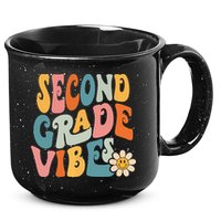 Second Grade Vibes 2nd Grade Team Retro 1st Day Of School 15oz Campfire Ceramic Mug