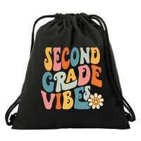 Second Grade Vibes 2nd Grade Team Retro 1st Day Of School Drawstring Bag