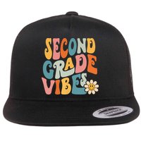 Second Grade Vibes 2nd Grade Team Retro 1st Day Of School Flatbill Hat