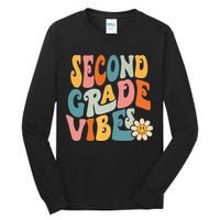 Second Grade Vibes 2nd Grade Team Retro 1st Day Of School Tall Long Sleeve T-Shirt