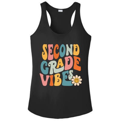 Second Grade Vibes 2nd Grade Team Retro 1st Day Of School Ladies PosiCharge Competitor Racerback Tank