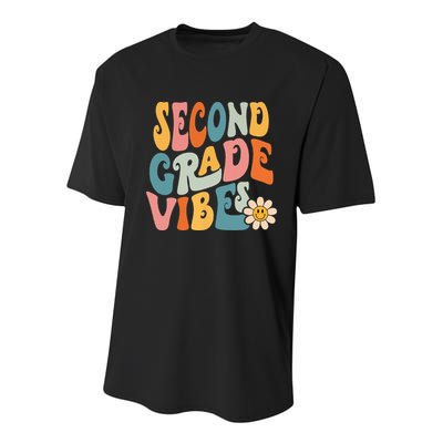 Second Grade Vibes 2nd Grade Team Retro 1st Day Of School Youth Performance Sprint T-Shirt