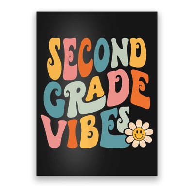 Second Grade Vibes 2nd Grade Team Retro 1st Day Of School Poster