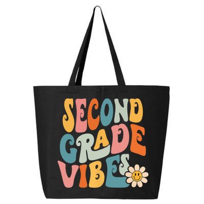 Second Grade Vibes 2nd Grade Team Retro 1st Day Of School 25L Jumbo Tote