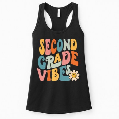 Second Grade Vibes 2nd Grade Team Retro 1st Day Of School Womens Tank Top