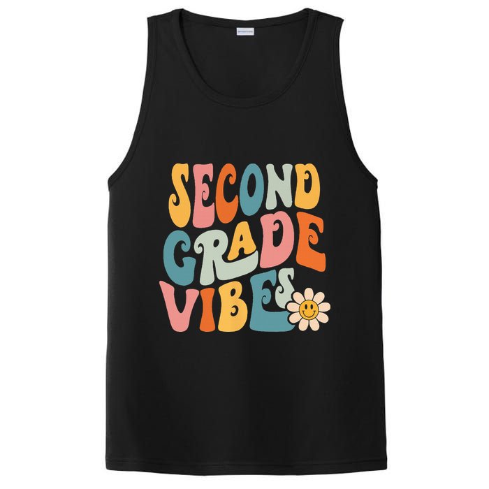 Second Grade Vibes 2nd Grade Team Retro 1st Day Of School PosiCharge Competitor Tank