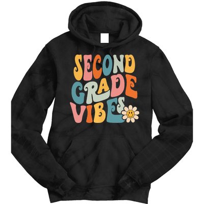 Second Grade Vibes 2nd Grade Team Retro 1st Day Of School Tie Dye Hoodie