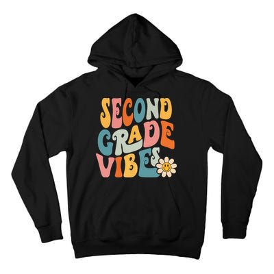 Second Grade Vibes 2nd Grade Team Retro 1st Day Of School Tall Hoodie