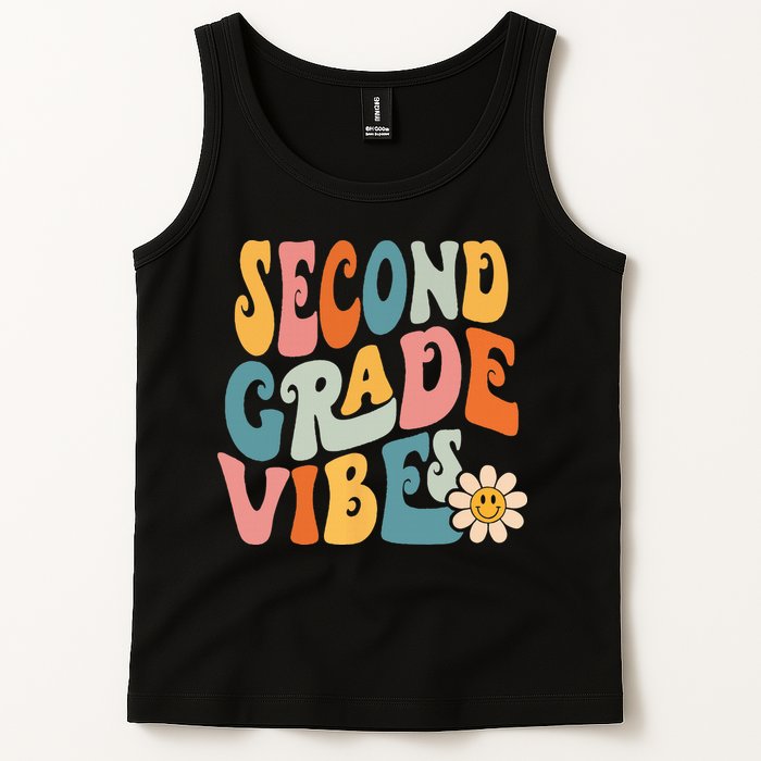 Second Grade Vibes 2nd Grade Team Retro 1st Day Of School Tank Top