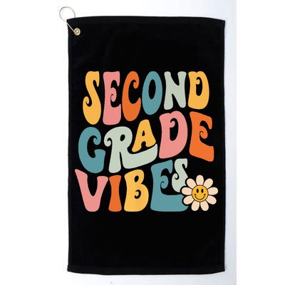 Second Grade Vibes 2nd Grade Team Retro 1st Day Of School Golf Towel