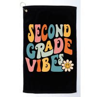Second Grade Vibes 2nd Grade Team Retro 1st Day Of School Golf Towel