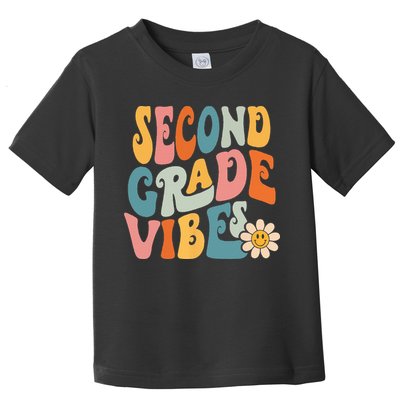 Second Grade Vibes 2nd Grade Team Retro 1st Day Of School Toddler T-Shirt