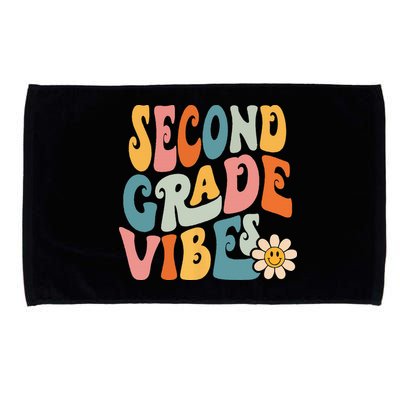 Second Grade Vibes 2nd Grade Team Retro 1st Day Of School Microfiber Hand Towel