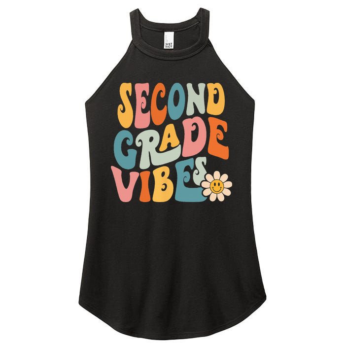 Second Grade Vibes 2nd Grade Team Retro 1st Day Of School Women's Perfect Tri Rocker Tank