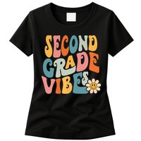 Second Grade Vibes 2nd Grade Team Retro 1st Day Of School Womens T-Shirt