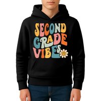 Second Grade Vibes 2nd Grade Team Retro 1st Day Of School Kids Hoodie