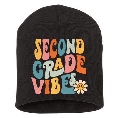 Second Grade Vibes 2nd Grade Team Retro 1st Day Of School Short Acrylic Beanie