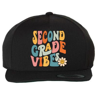 Second Grade Vibes 2nd Grade Team Retro 1st Day Of School Wool Snapback Cap