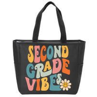 Second Grade Vibes 2nd Grade Team Retro 1st Day Of School Zip Tote Bag