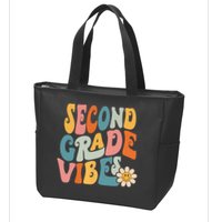 Second Grade Vibes 2nd Grade Team Retro 1st Day Of School Zip Tote Bag