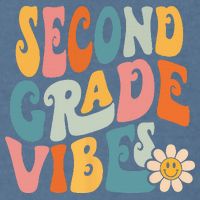 Second Grade Vibes 2nd Grade Team Retro 1st Day Of School Garment-Dyed Sweatshirt