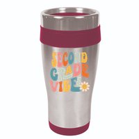 Second Grade Vibes 2nd Grade Team Retro 1st Day Of School 16oz Travel Tumbler
