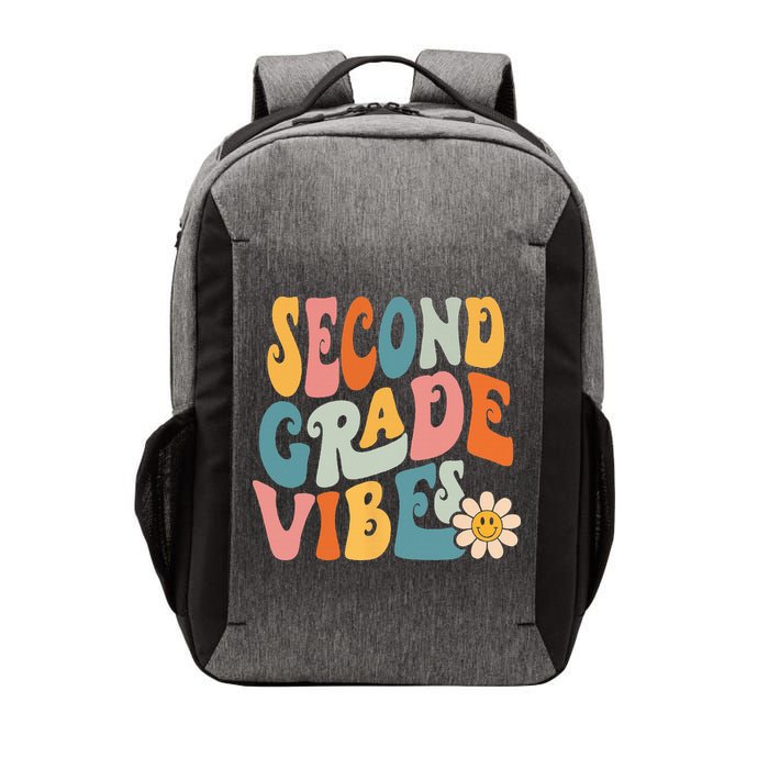 Second Grade Vibes 2nd Grade Team Retro 1st Day Of School Vector Backpack