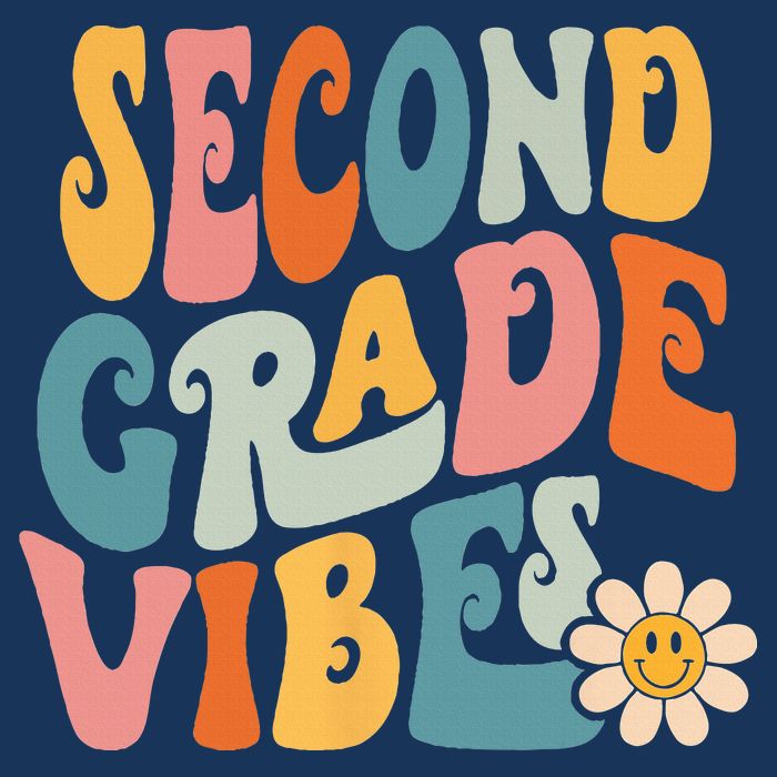Second Grade Vibes 2nd Grade Team Retro 1st Day Of School Infant Baby Jersey Bodysuit