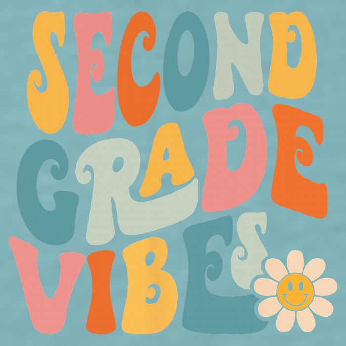 Second Grade Vibes 2nd Grade Team Retro 1st Day Of School Sueded Cloud Jersey T-Shirt