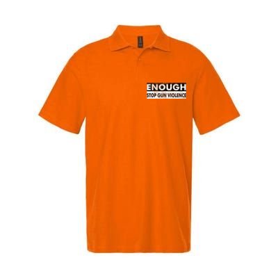 Stop Gun Violence Orange Softstyle Adult Sport Polo