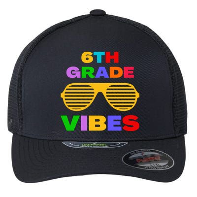 Sixth Grade Vibes First Day Of 6th Grade Kids Back To School Flexfit Unipanel Trucker Cap