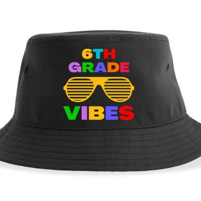 Sixth Grade Vibes First Day Of 6th Grade Kids Back To School Sustainable Bucket Hat