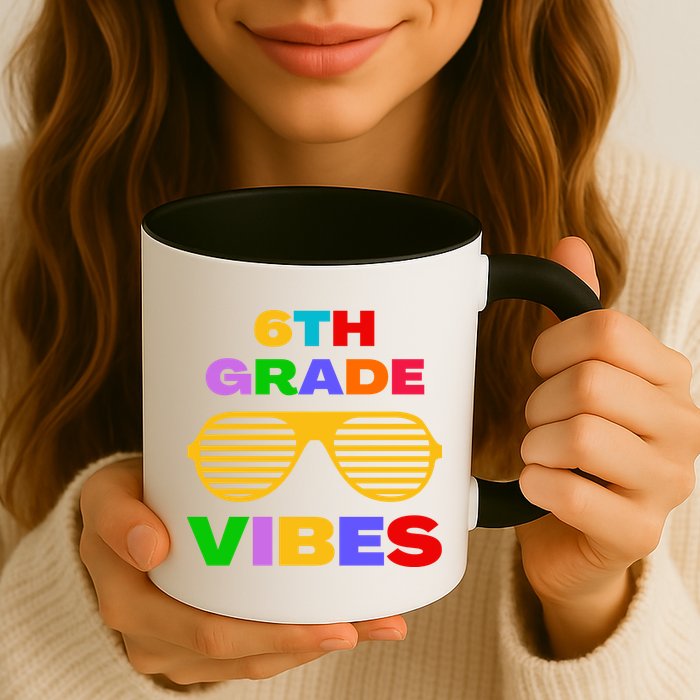 Sixth Grade Vibes First Day Of 6th Grade Kids Back To School Mug