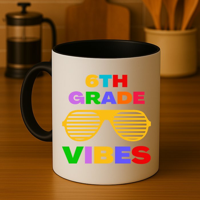 Sixth Grade Vibes First Day Of 6th Grade Kids Back To School Mug