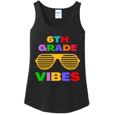 Sixth Grade Vibes First Day Of 6th Grade Kids Back To School Ladies Essential Tank