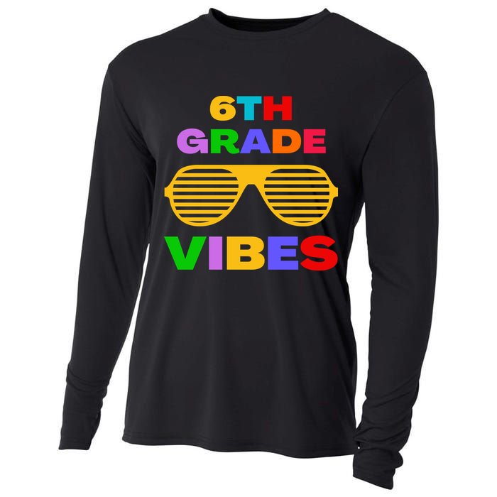 Sixth Grade Vibes First Day Of 6th Grade Kids Back To School Cooling Performance Long Sleeve Crew