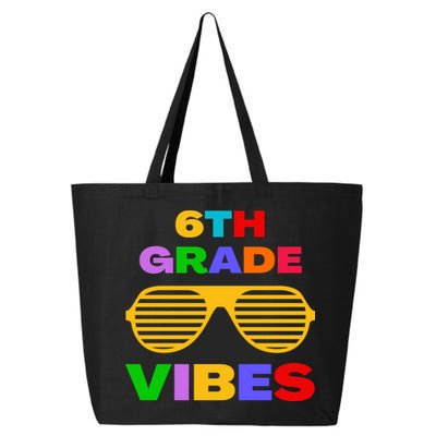 Sixth Grade Vibes First Day Of 6th Grade Kids Back To School 25L Jumbo Tote