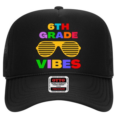 Sixth Grade Vibes First Day Of 6th Grade Kids Back To School Trucker Hat